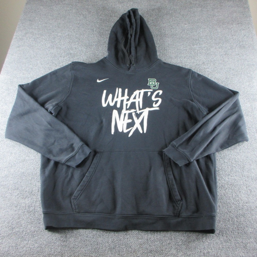 Baylor Bears Hoodie Mens 3XL Black NCAA Football Nike What's Next Texas Bowl